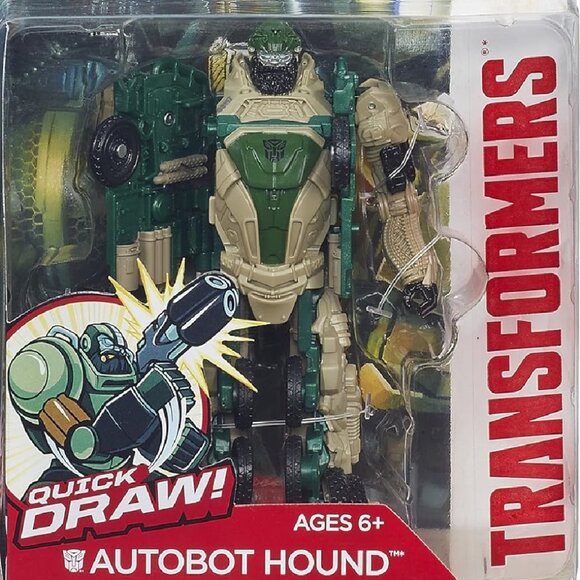 Transformers Age of Extinction Quick Draw Autobot HOUND, SEALED w Box Damage - Picture 1 of 15